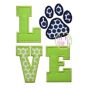 Paw Print LOVE Applique | Machine Embroidery Designs by JuJu