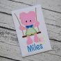 Piggy in the Swing Boy Applique | Machine Embroidery Designs by JuJu
