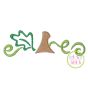 Pumpkin Monogram Topper Satin Embroidery | Machine Embroidery Designs by JuJu