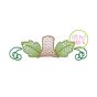 Pumpkin Monogram Topper Sketch Embroidery | Machine Embroidery Designs by JuJu