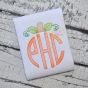 Pumpkin Monogram Topper Sketch Embroidery | Machine Embroidery Designs by JuJu