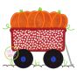 Pumpkin Wagon Applique | Machine Embroidery Designs by JuJu