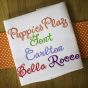Puppies Play Embroidery Font Machine Embroidery Designs by JuJu