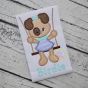 Puppy in the Swing Girl Applique | Machine Embroidery Designs by JuJu