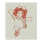 Sweet Rag Dolls Redwork Machine Embroidery Designs by JuJu