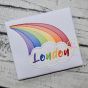 Rainbow Cloud Name Applique | Machine Embroidery Designs by JuJu