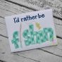 I'd Rather Be Fishin Applique | Machine Embroidery Designs by JuJu