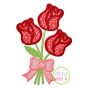 Rose Bouquet Applique | Machine Embroidery Designs by JuJu