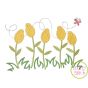 Rosebuds with Butterfly Embroidery | Machine Embroidery Designs by JuJu