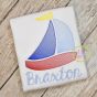 Sailboat Sketch | Machine Embroidery Designs by JuJu