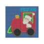 Santa Train Applique Machine Embroidery Designs by JuJu 