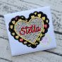 Scalloped Double Heart Applique | Machine Embroidery Designs by JuJu