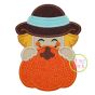 Scarecrow Boy Pumpkin Peeker Applique | Machine Embroidery Designs by JuJu