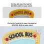 School Bus Grades Preschool Applique | Machine Embroidery Designs by JuJu