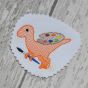 School Velociraptor Sketch | Machine Embroidery Designs by JuJu