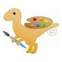 School Velociraptor Sketch | Machine Embroidery Designs by JuJu