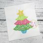 Scroll Christmas Tree Embroidery | Machine Embroidery Designs by JuJu