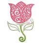 Scroll Tulip Embroidery | Machine Embroidery Designs by JuJu