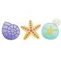 Seashell Trio Sketch | Machine Embroidery Designs by JuJu