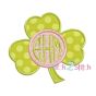 Shamrock Monogram Applique Frame | Machine Embroidery Designs by JuJu