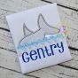 Shark in Water Applique | Machine Embroidery Designs by JuJu