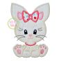 Sitting Bunny Girl 2 Applique | Machine Embroidery Designs by JuJu