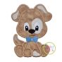 Sitting Dog Boy Applique | Machine Embroidery Designs by JuJu