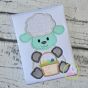 Sitting Lamb Basket Boy Applique | Machine Embroidery Designs by JuJu