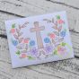 Itch 2 Stitch Cross Floral Swag Sketch Digital Embroidery Machine Designs by JuJu