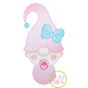 Gnome Baby Girl Sketch | Machine Embroidery Designs by JuJu