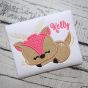 Sleeping Deer Applique | Machine Embroidery Designs by JuJu