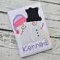 Snowman Couple Applique | Machine Embroidery Designs by JuJu