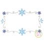 Snowflake Frame Bean Embroidery | Machine Embroidery Designs by JuJu