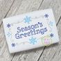 Snowflake Frame Bean Embroidery | Machine Embroidery Designs by JuJu
