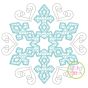 Snowflake Motif Embroidery | Machine Embroidery Designs by JuJu