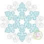 Snowflake Motif Embroidery | Machine Embroidery Designs by JuJu