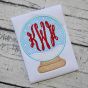 Snow Globe Blank Applique | Machine Embroidery Designs by JuJu