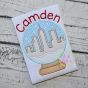 Snow Globe Cityscape Applique | Machine Embroidery Designs by JuJu