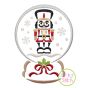 Snow Globe Nutcracker Embroidery | Machine Embroidery Designs by JuJu