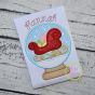 Snow Globe Sleigh Applique | Machine Embroidery Designs by JuJu