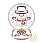 Snow Globe Snowman Embroidery | Machine Embroidery Designs by JuJu