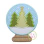 Snow Globe Trees Applique | Machine Embroidery Designs by JuJu