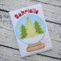 Snow Globe Trees Applique | Machine Embroidery Designs by JuJu