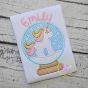 Snow Globe Unicorn Applique | Machine Embroidery Designs by JuJu