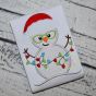 Snowman Glasses Lights Applique | Machine Embroidery Designs by JuJu
