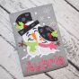 Snowman Love Couple Applique | Machine Embroidery Designs by JuJu