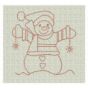 Simply Snowmen Redwork Machine Embroidery Designs by JuJu