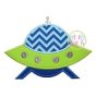 Spaceship Applique | Machine Embroidery Designs by JuJu