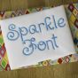 Sparkle Embroidery Font Machine Embroidery Designs by JuJu