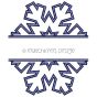 Split Snowflake | Machine Embroidery Designs by JuJu